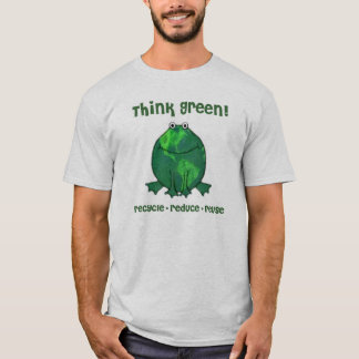 Ambiente - camiseta verde de la conciencia
