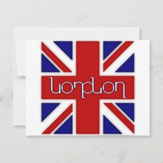 Ambigrama 'Londres' con bandera del Reino Unido