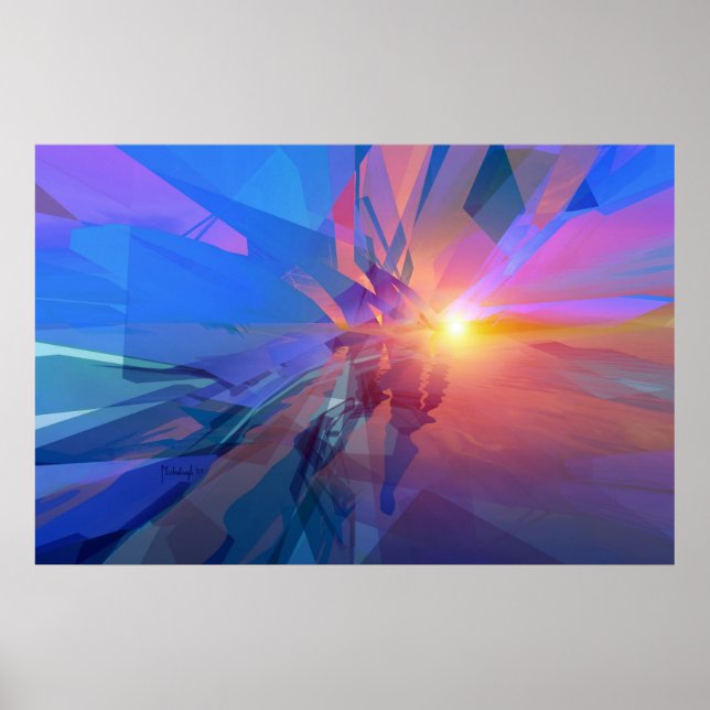 Ámbito desconocido - poster de arte abstracto (Frente)