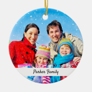 Ambos lados: Ornamentos de fotos Keepsake regalos