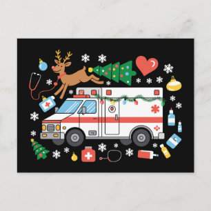 Ambulancia de Navidad EMT Reno Estetoscopio Xmas
