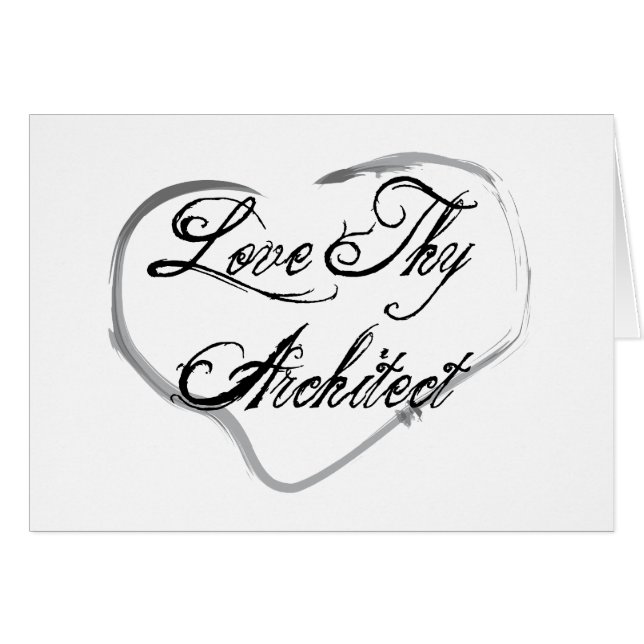 Ame a Thy arquitecto (Anverso (Horizontal))