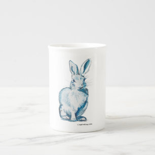Ame algún conejito - taza de la porcelana de hues
