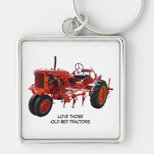 Ame el llavero rojo viejo de esos tractores