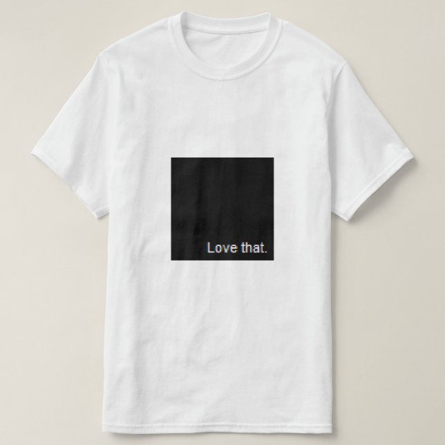 ame esa camiseta (Diseño del anverso)