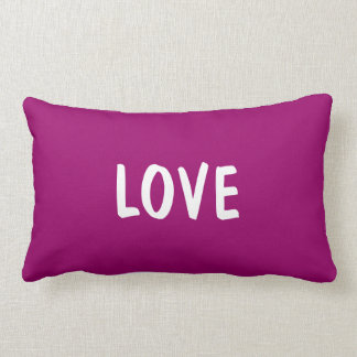 Ame la almohada lumbar - uva/magenta púrpuras