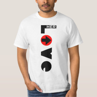Ame la camiseta de sus hombres de los pares