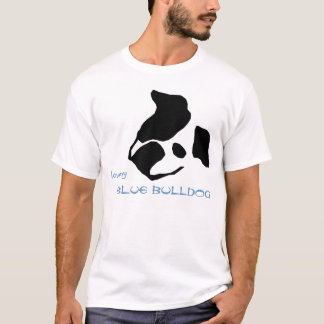 Ame mi camisa azul del bulldog