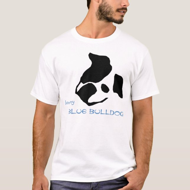 Ame mi camisa azul del bulldog (Anverso)