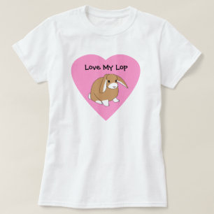 Ame mi camisa del conejo del Lop