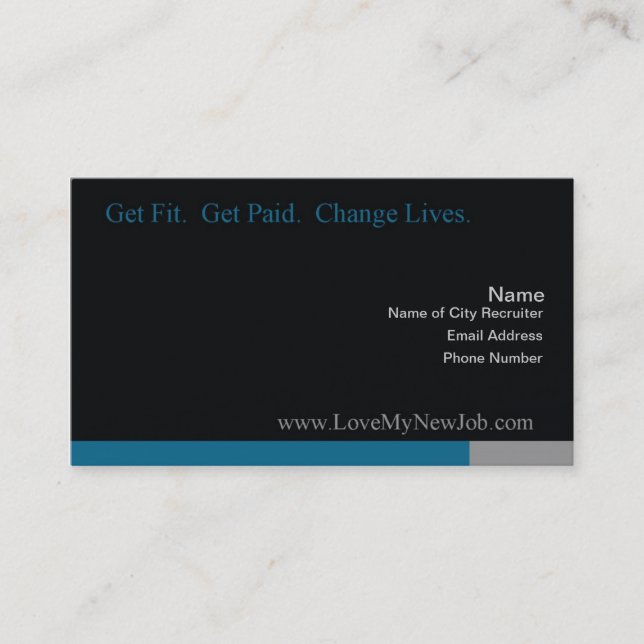 Ame mi nueva tarjeta de visitas del trabajo (Anverso)