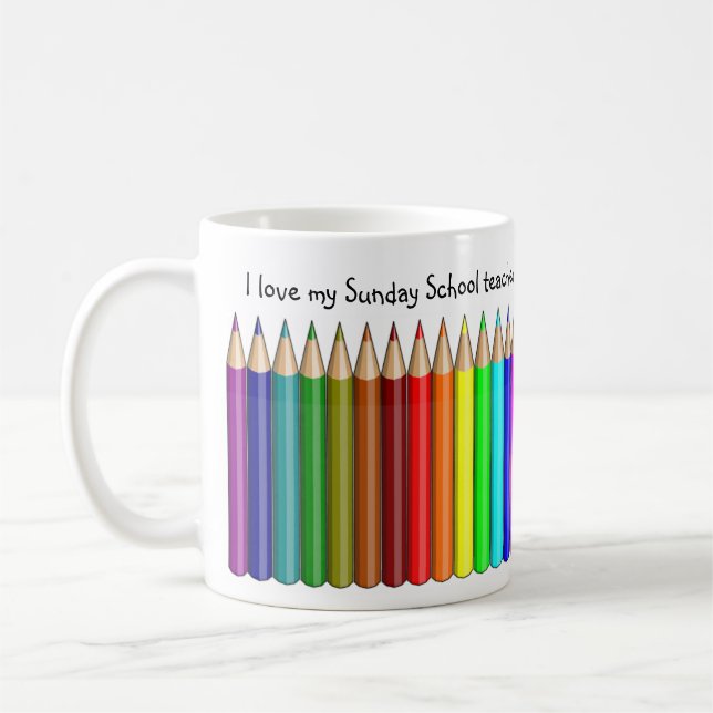 Ame mi taza del profesor de escuela dominical (Izquierda)