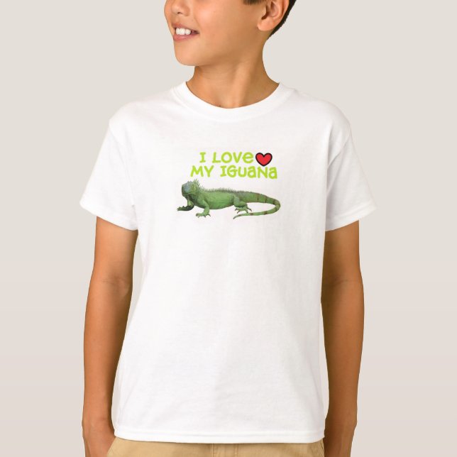 Ame mis camisetas de la iguana (Anverso)