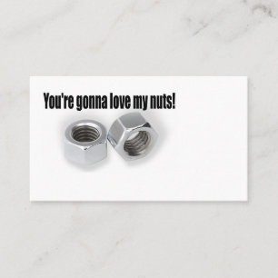 Ame mis tarjetas nuts de los busienss