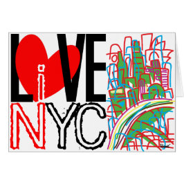 Ame NYC y viva en tarjeta de NYC #4