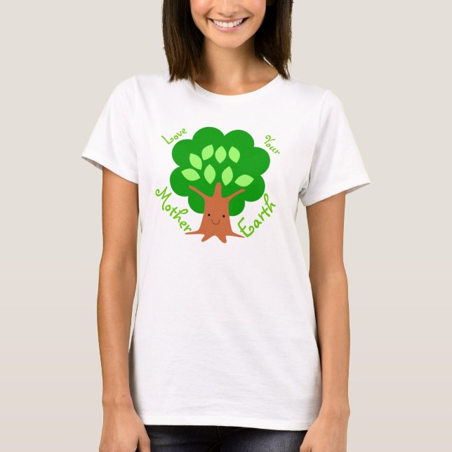 Ame su camiseta de la madre tierra (Anverso)
