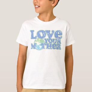 Ame su camiseta de los niños de la madre tierra
