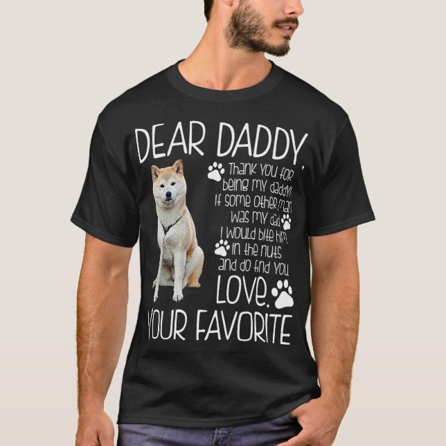 Ame su camiseta preferida del perro de Akita (Anverso)