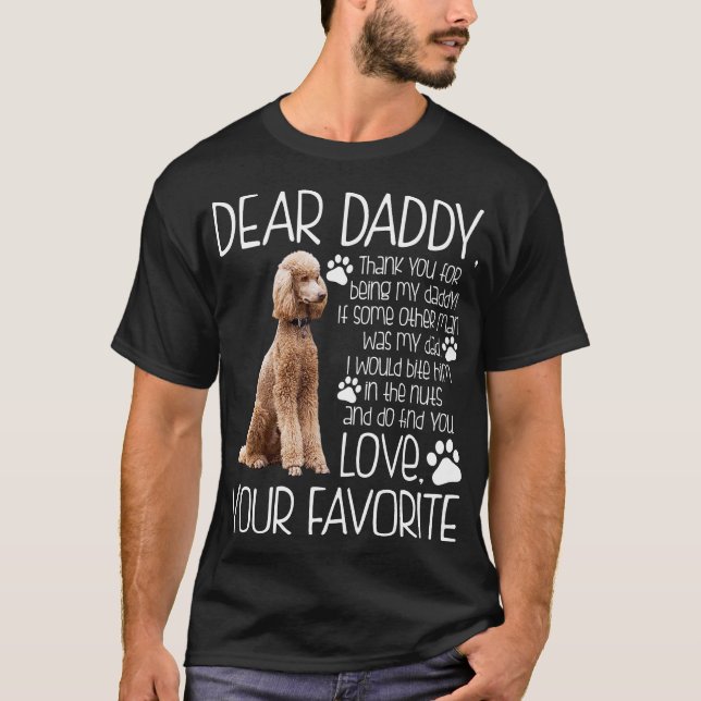 Ame su camiseta preferida del perro de caniche (Anverso)