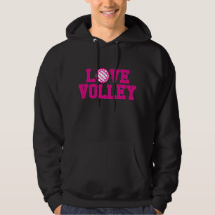 Ame su sudadera con capucha del voleibol