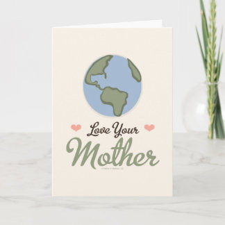 Ame su tarjeta de felicitación de la madre tierra