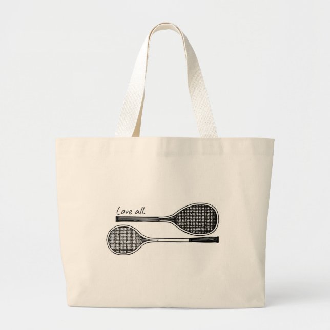 "Ame toda la" bolsa de asas del tenis (Frente)