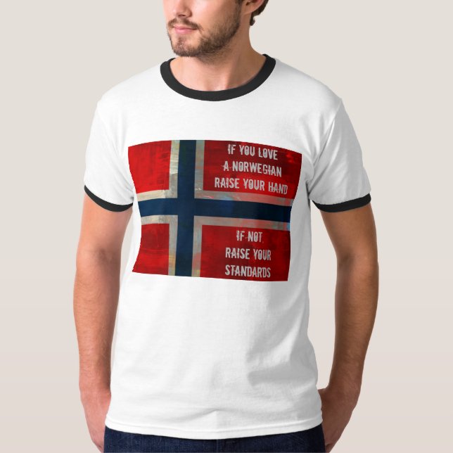 Ame una camisa o una sudadera con capucha noruega (Anverso)