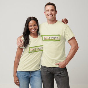 "Ame y inspire" la camiseta para hombre orgánica