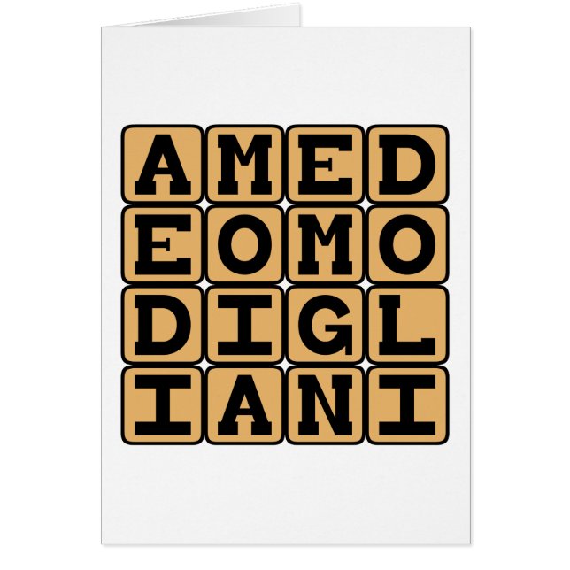 Amedeo Modigliani, artista italiano (Frente)