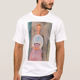 Amedeo Modigliani - Chica con una blusa polka-dot