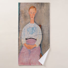 Amedeo Modigliani - Chica con una blusa polka-dot