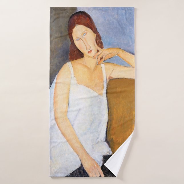 Amedeo Modigliani - Jeanne Hebuterne (Toalla de baño)
