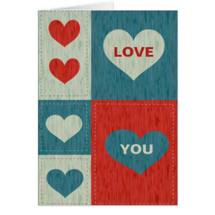 Ámele con la tarjeta de los corazones