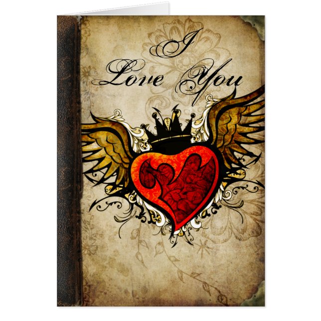 "Ámele" corazón con alas tatuaje urbano del (Frente)