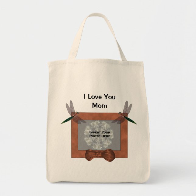 Ámele la bolsa de asas personalizada mamá de la (Frente)