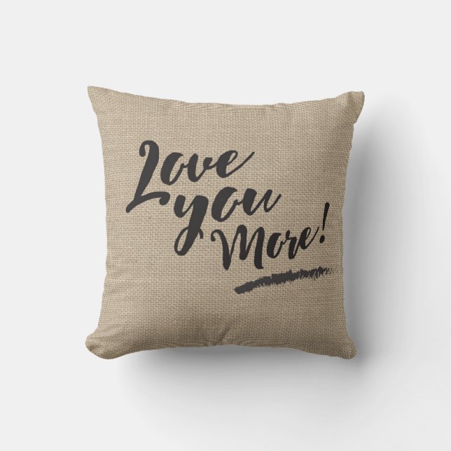 ÁMELE MÁS almohada de lino de la mirada con el (Anverso)