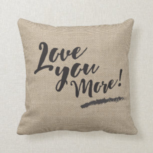 ÁMELE MÁS almohada de lino de la mirada con el