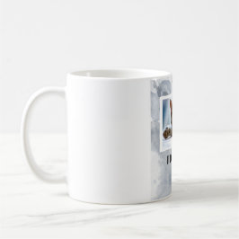 Ámele taza gris de encargo de la foto del gato del