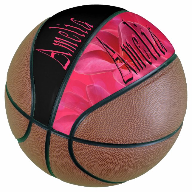 Amelia, nombre de niña, logo, Balón de baloncesto  (Angular)