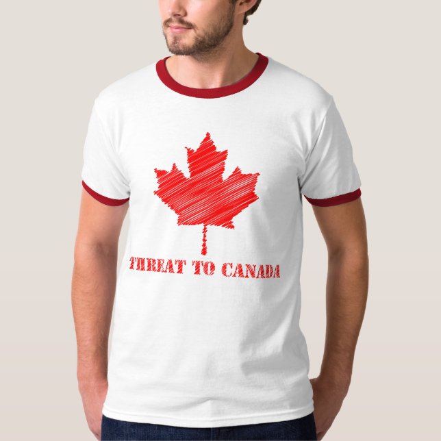 Amenaza para la camiseta de Canadá (Anverso)
