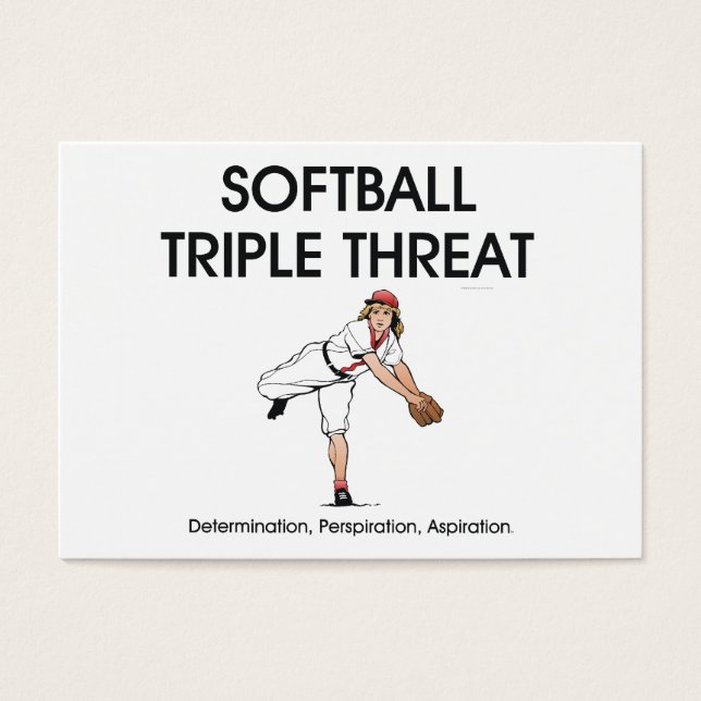Amenaza triple de softball superior (Frente)