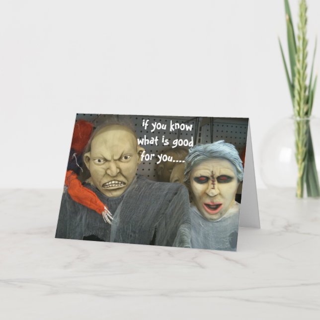 AMENAZANDO LA INVITACIÓN DE HALLOWEEN (Anverso)