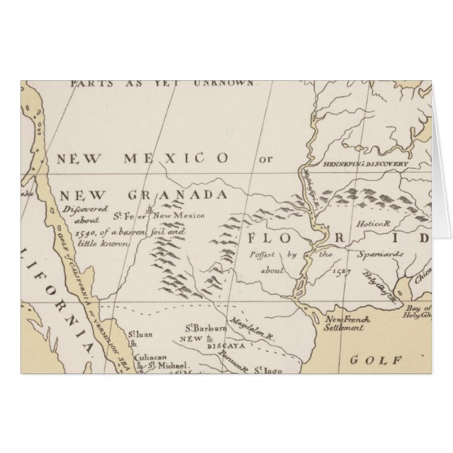 América del Norte, 1722 (Anverso (Horizontal))
