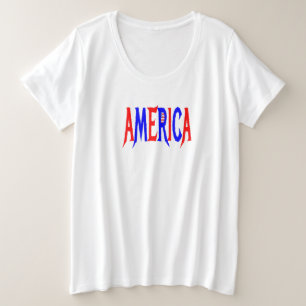 AMERICA EE.UU. Blanco rojo y azul