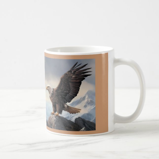 América Hermosa taza de café con águila (Derecha)