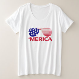 América Lentes de sol azul rojo blanco