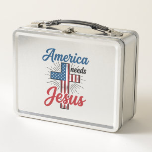 America Necesita Jesús Diseño de Camiseta de Cruz