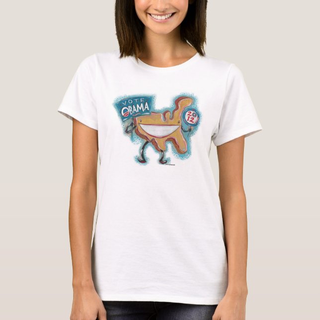 ¡América para Obama 2012! Camisetas adaptables (Anverso)