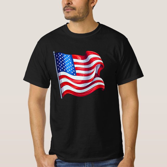 America USA Flag pone camiseta (Anverso)