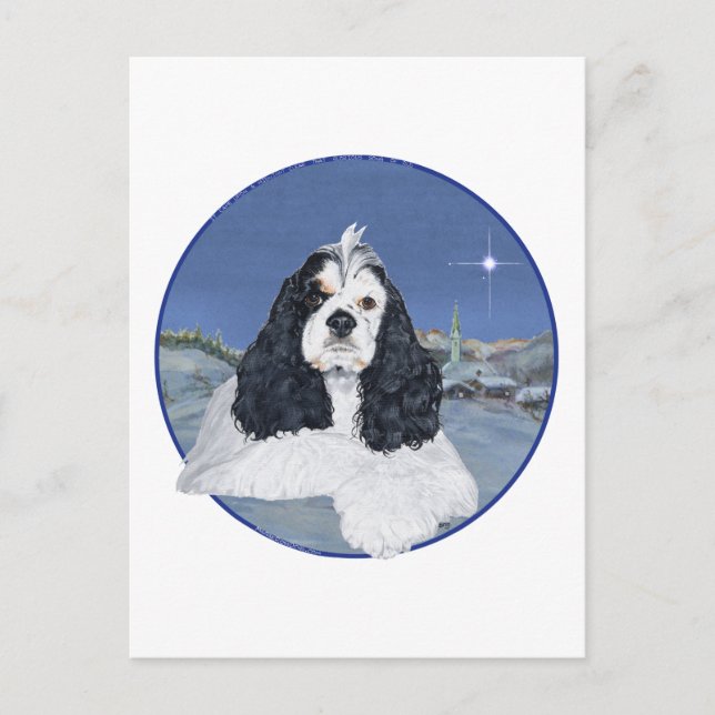 American Cocker Spaniel Navidad (Anverso)